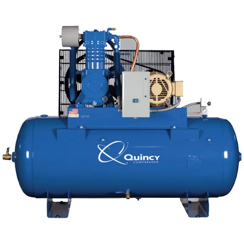 Quincy Air Compressor 4103D12HCB20M QT Max 10 HP 120 Gallon Two Stage 208V 3 Phase