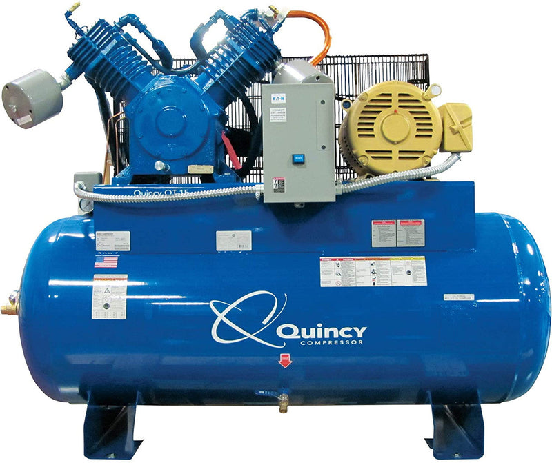 Quincy Air Compressor Pro 15 HP 120 Gallon Two Stage 460V 3 Phase