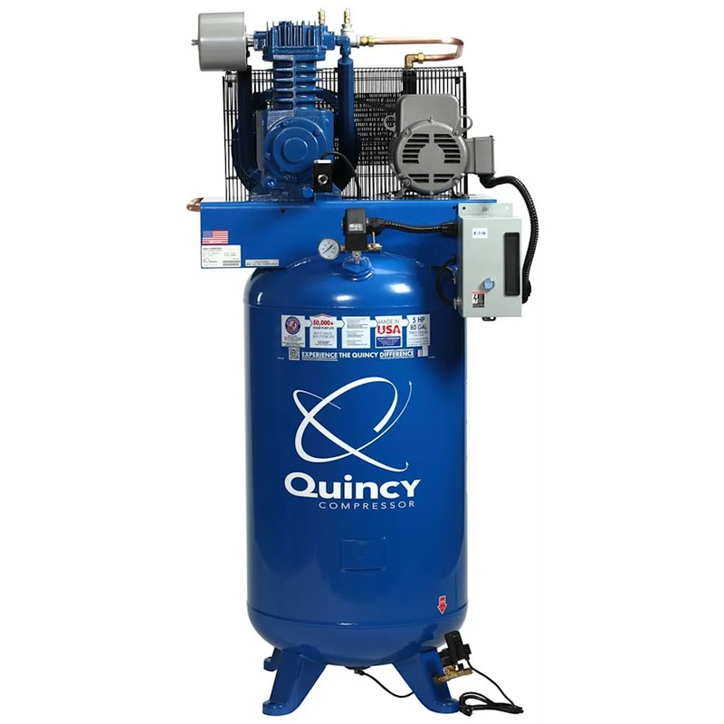 Quincy Air Compressor 451C80VCBM QT Max 5 HP 80 Gallon Two Stage 230V 1 Phase