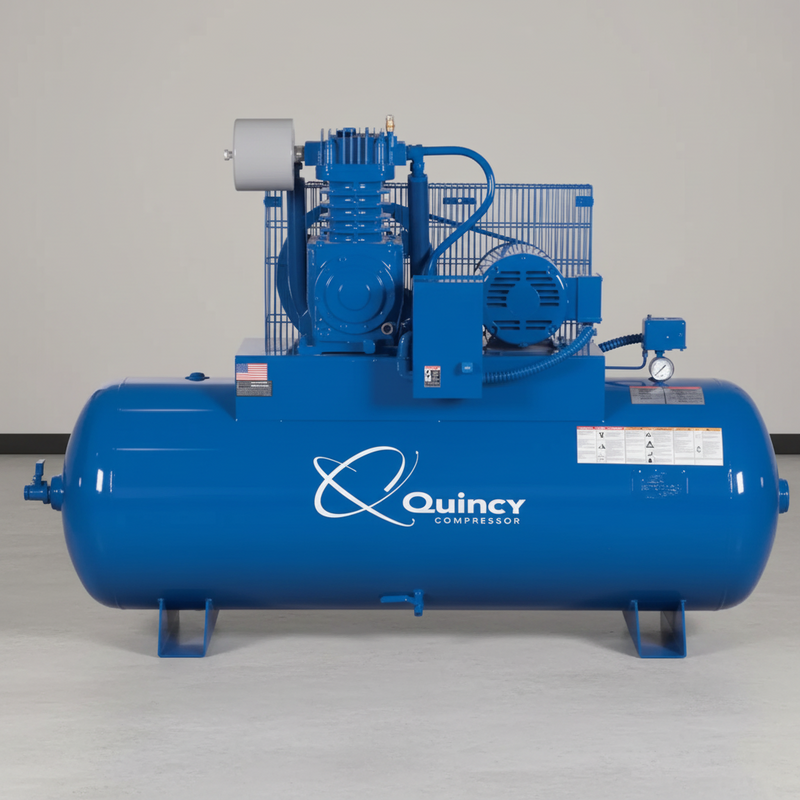 Quincy Air Compressor 453DS80HCB20 QT Pro 5 HP 80 Gallon Two Stage 208V 3 Phase