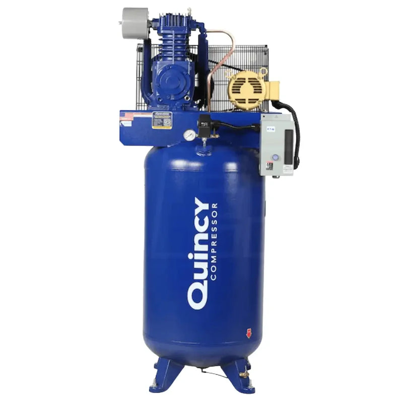 Quincy Air Compressor 453DS80VCB46 QT Pro 5 HP 80 Gallon Two Stage 460V 3 Phase