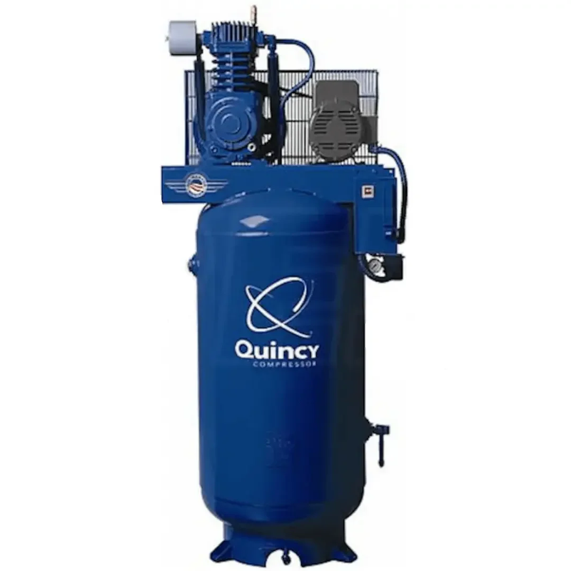 Quincy Air Compressor 471CS80VCB 7.5 HP 80 Gallon Two Stage Vertical