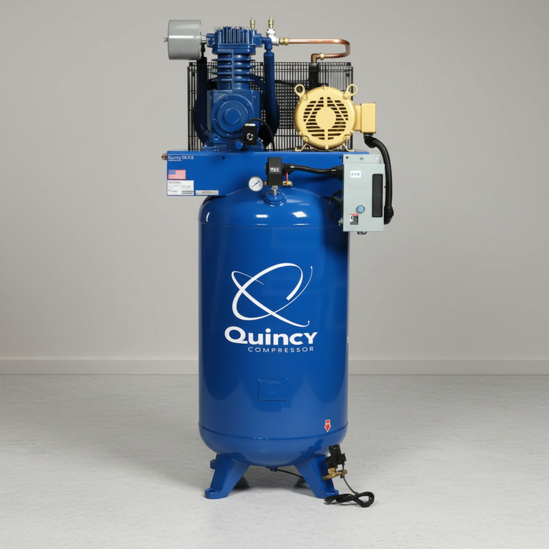 Quincy Air Compressor 473D80VCB46M 80 Gallon Two Stage 460V 3 Phase