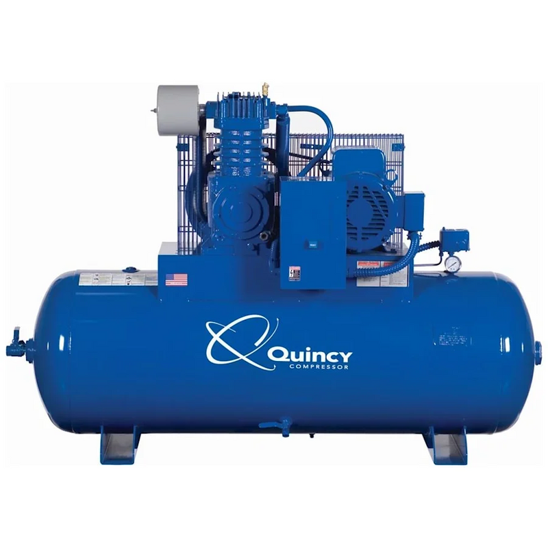 Quincy Air Compressor 473DS80HCB20 QT Pro 7.5 HP 80 Gallon Two Stage 208V 3 Phase