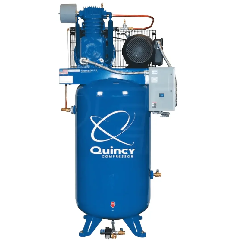 Quincy Air Compressor 473DS80VCB46 QT Pro 7.5 HP 80 Gallon Two Stage 460V 3 Phase