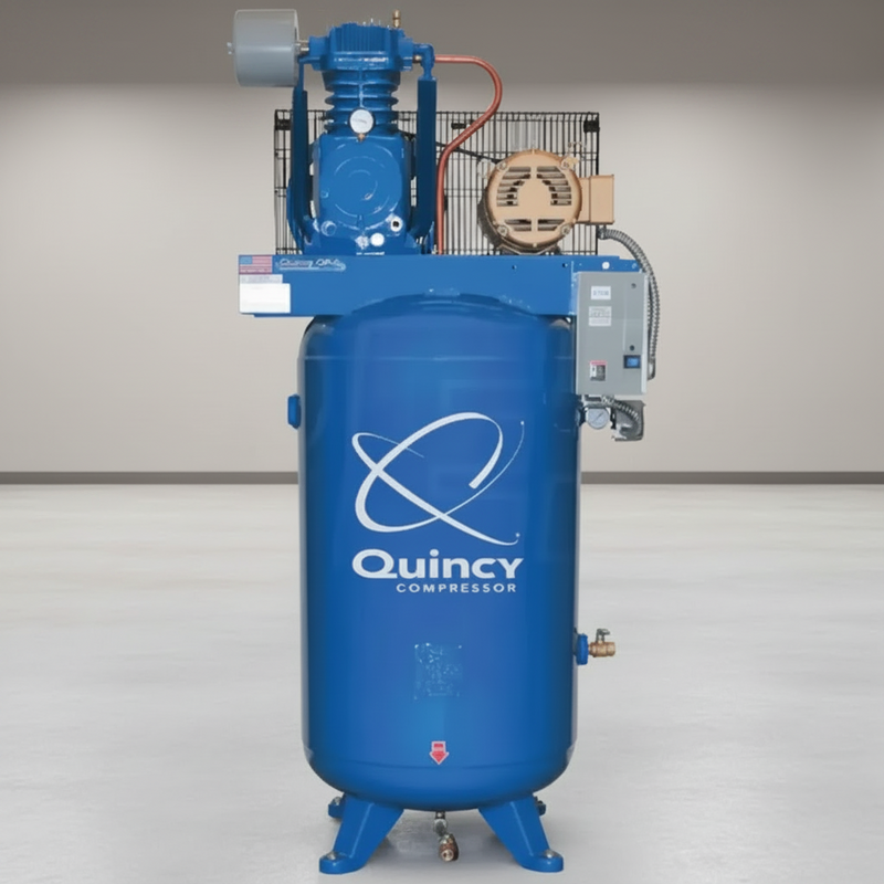 Quincy Air Compressor 5103D12VCA23M QT Max 10 HP 120 Gallon Two Stage 230V 3 Phase