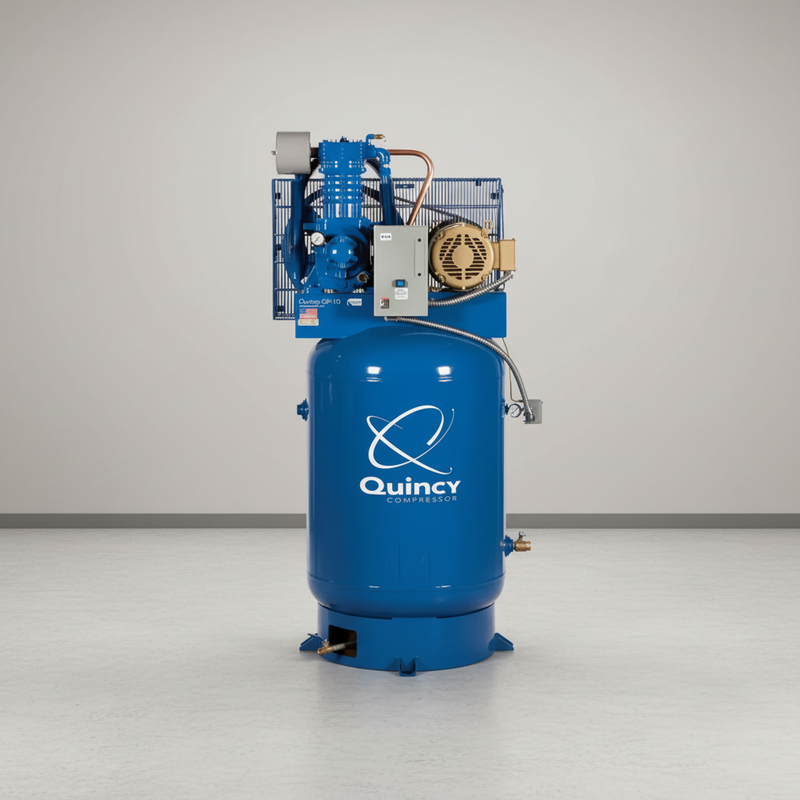 Quincy Air Compressor 5103DS12VCA46 10 HP 120 Gallon Two Stage