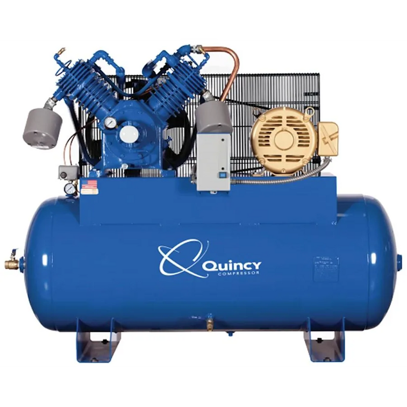 Quincy Air Compressor 15 HP 120 Gallon Two Stage 208V 3 Phase