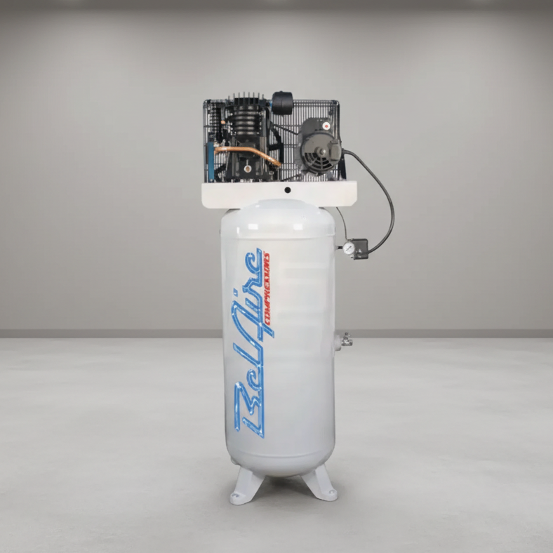 BelAire Air Compressor 318V 5 HP 80 Gallon Two Stage 208-230V 1 Phase