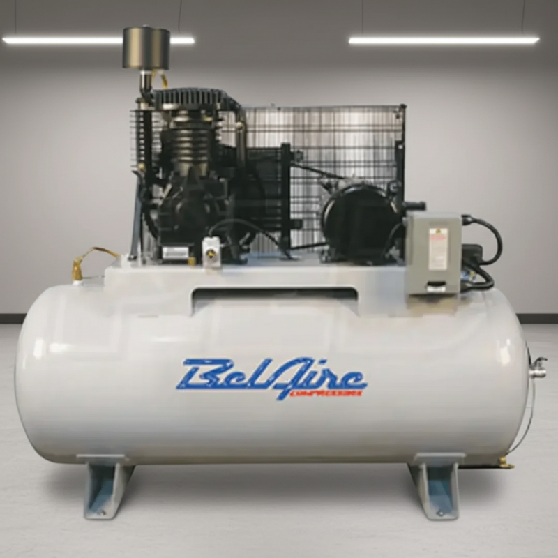 BelAire Air Compressor 338H4 5 HP 80 Gallon Two Stage 460V 3 Phase