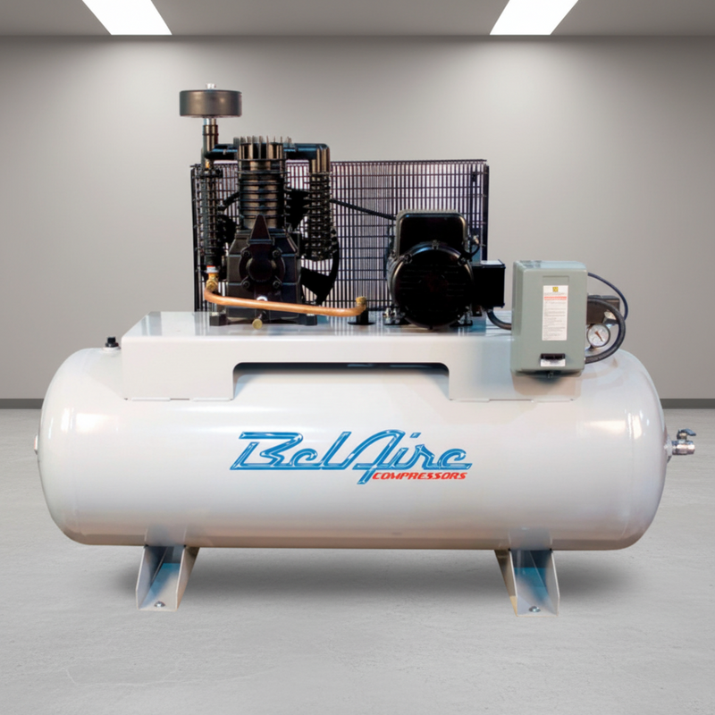 BelAire Air Compressor 338HL4 7.5 HP 80 Gallon Two Stage 460V 3 Phase