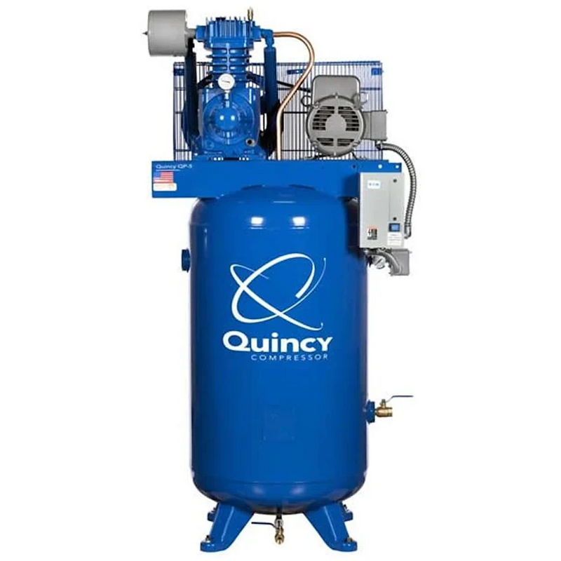 Quincy Air Compressor 80 Gallon Two Stage 208V 3 Phase