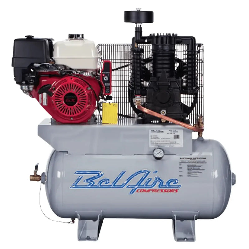 BelAire Gas Powered Air Compressor 3G3HHL 13 HP 30 Gallon Honda Engine