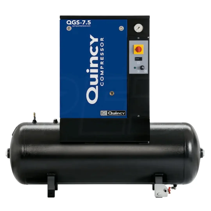 Quincy Air Compressor 7.5 HP 60 Gallon Single Stage 230V 1 Phase