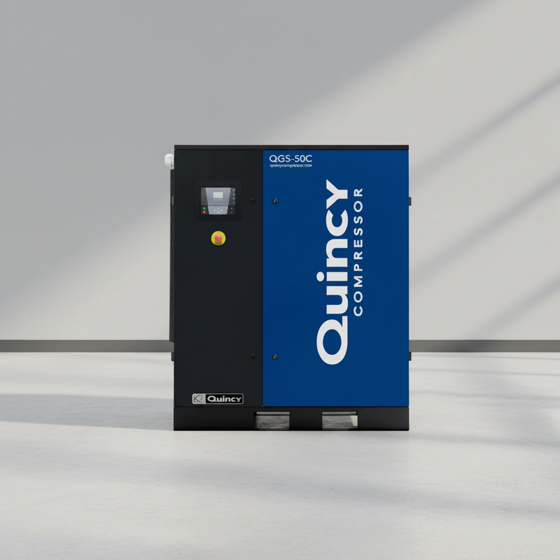 Quincy Air Compressor 50 HP Tankless Rotary Screw 230/460V 3 Phase
