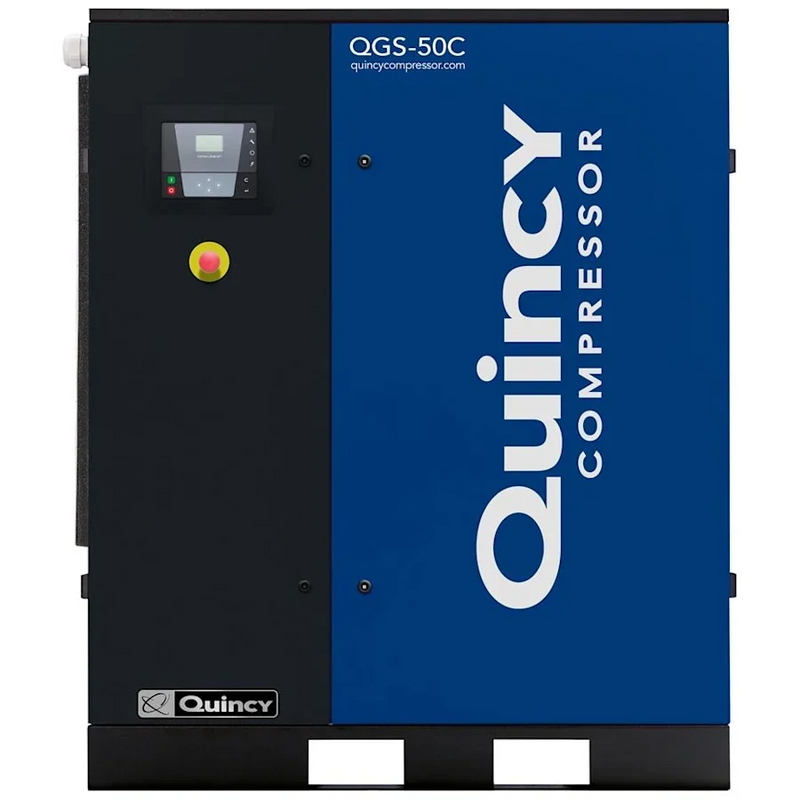 Quincy Air Compressor 50 HP Tankless Rotary Screw 230/460V 3 Phase