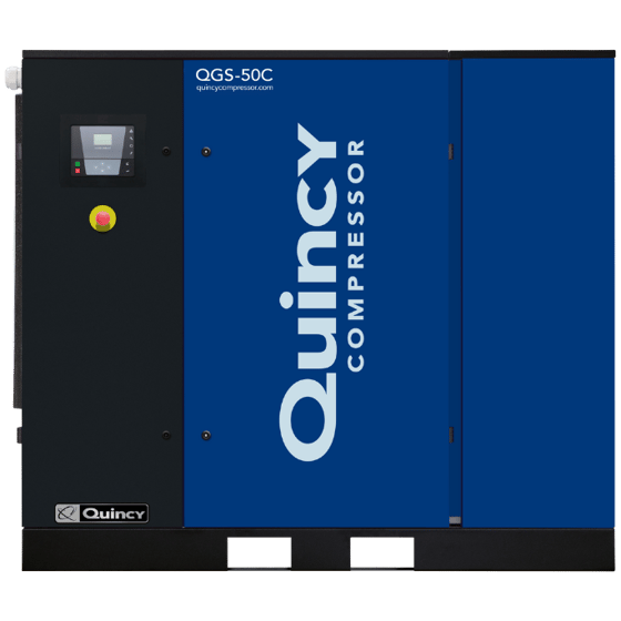 Quincy Air Compressor 50 HP Tankless Rotary Screw with Dryer