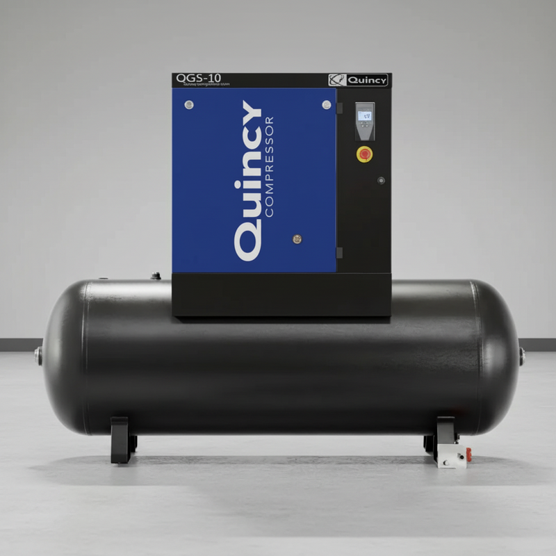 Quincy Air Compressor 132 Gallon Rotary Screw Value Package