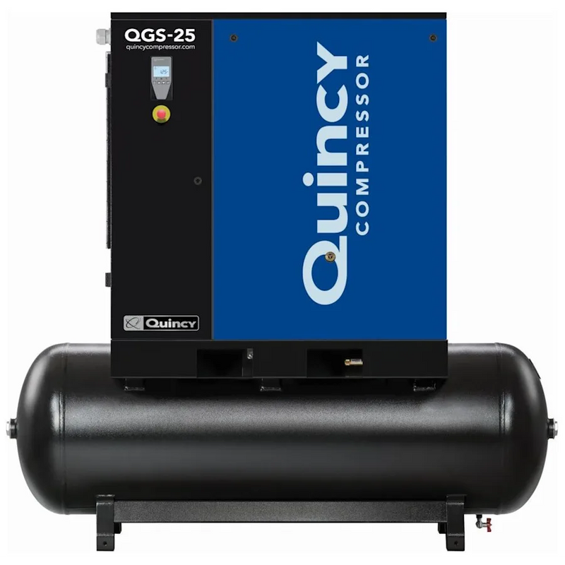 Quincy Air Compressor 4152026529 QGS 25 HP 132 Gallon Rotary Screw 208-230/460V 3 Phase