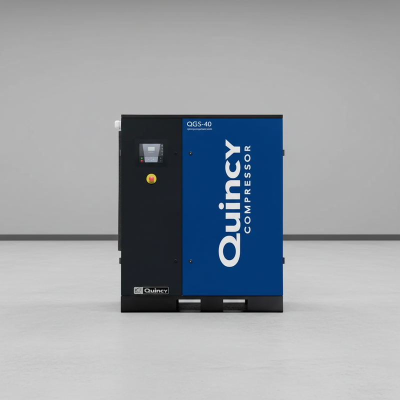 Quincy Air Compressor 40 HP Tankless Rotary Screw 3 Phase