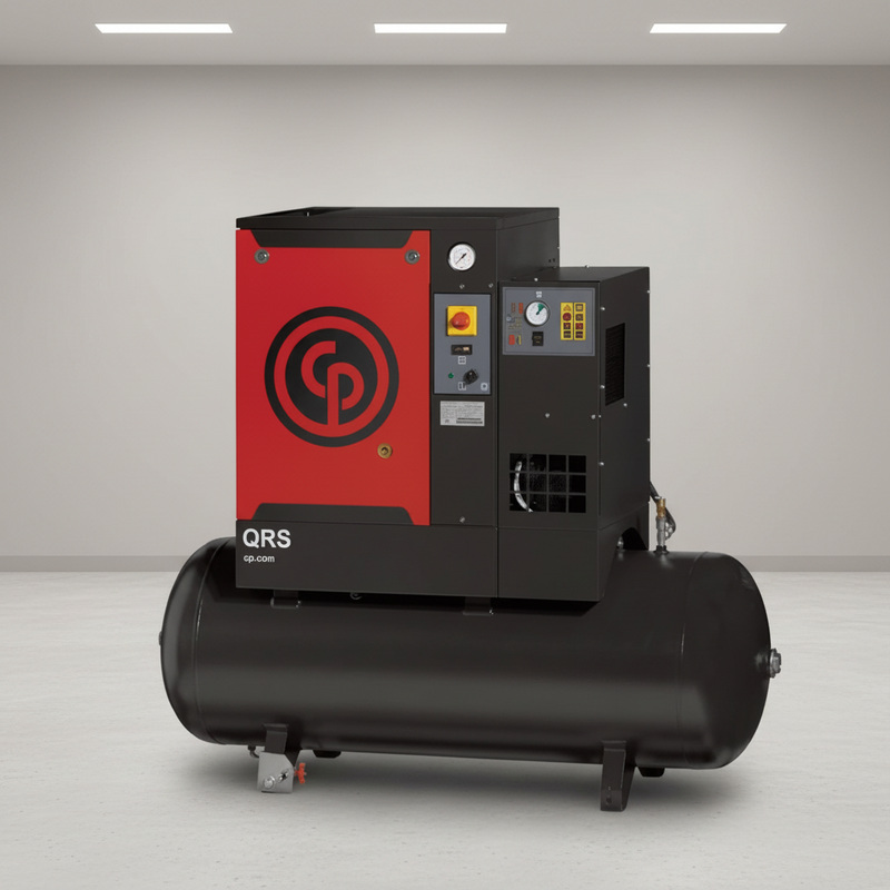 Chicago Pneumatic Air Compressor QRS3.0HPD-3 3 HP Rotary Screw with Dryer 3 Phase