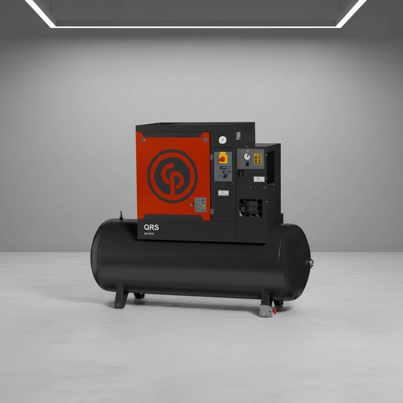 Chicago Pneumatic Air Compressor QRS5.0HPD-3 5 HP Rotary Screw with Dryer 208-230/460V 3 Phase