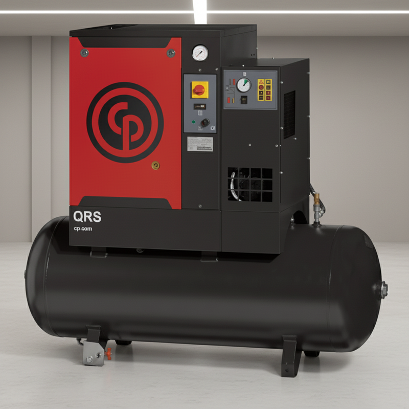 Chicago Pneumatic Air Compressor QRS3.0HPD-1 3 HP Rotary Screw with Dryer 1 Phase