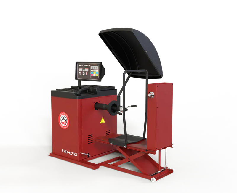 Fortisky FWB-5733 Fully Automatic Truck/Car Wheel Balancer w/Lifting Cart