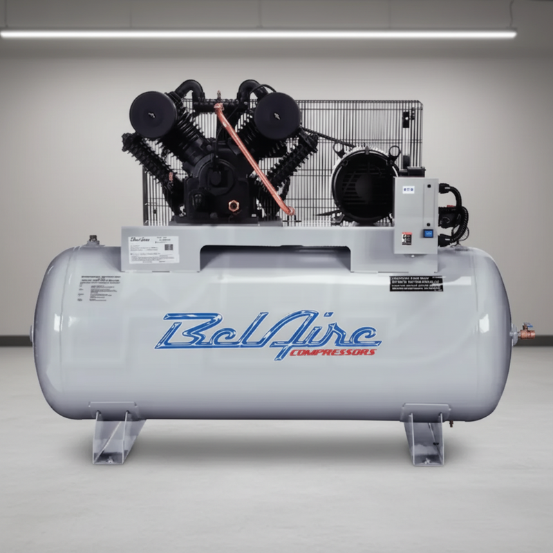 BelAire Air Compressor 6312H4 Iron Series 10 HP 120 Gallon Two Stage 460V Three Phase