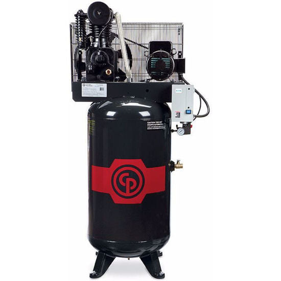 Chicago Pneumatic Air Compressor RCP-C581VS 5 HP 80 Gallon Two Stage Cast Iron 208-230V 1 Phase