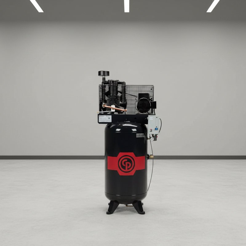 Chicago Pneumatic Air Compressor 7.5 HP Two Stage 1 Phase