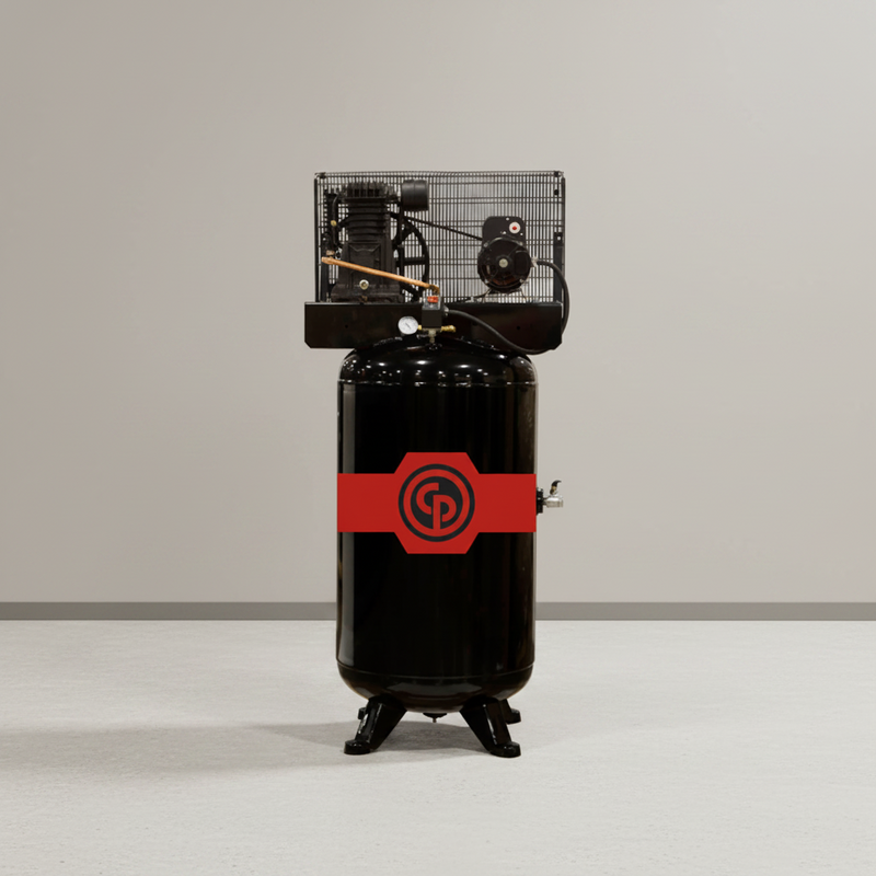 Chicago Pneumatic Air Compressor RCP-4981VNS 5 HP 80 Gallon Two Stage 230V 1 Phase