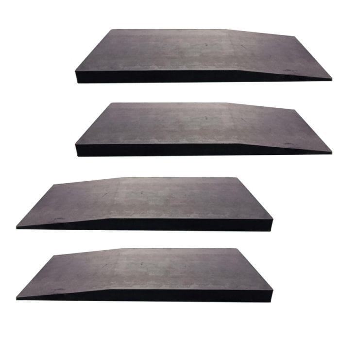 AMGO SX004 Low-Profile Rubber Extension Ramps for EM06 (Pack of 4)