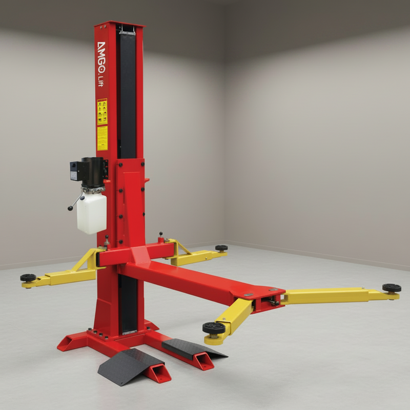 AMGO SL-7 7,000 lbs Single Post Lift