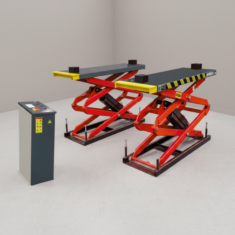 AMGO XL-8F 8,000lb Flush Mount Full Rise Scissors Lift
