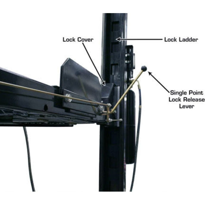 Atlas Garage PRO8000EXT-L 8,000 lb 4-Post Lift with Pro-Floor 8-Panel Combo