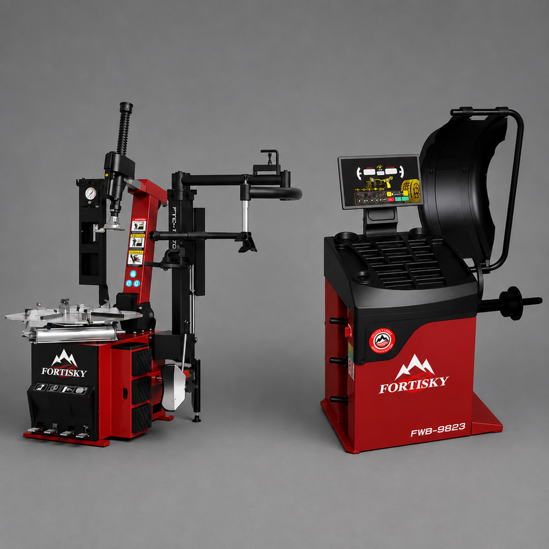 Fortisky 1670-8823 Tilt Back Tire Changer & Wheel Balancer Combo