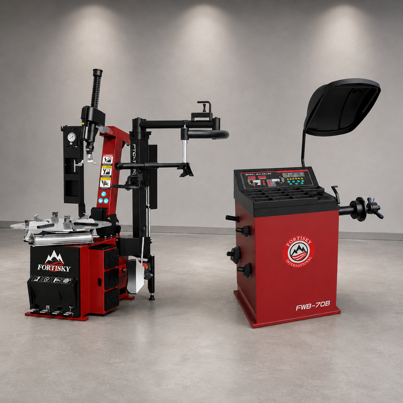 Fortisky 1670-70B Tilt Back Tire Changer & Wheel Balancer Combo