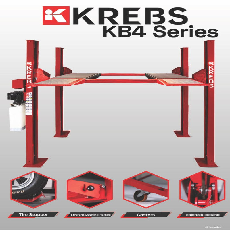 KREBS KB4/10 11100204 4-Post Lift 10,000lb