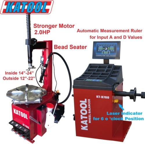 Katool Tire Changer KT-810 & Wheel Balancer KT-B760 Combo