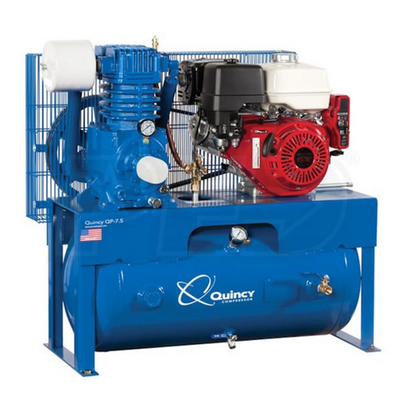 Quincy Air Compressor G313H30HCE 13 HP 30 Gallon Two Stage Truck Mount Electric Start Honda Engine