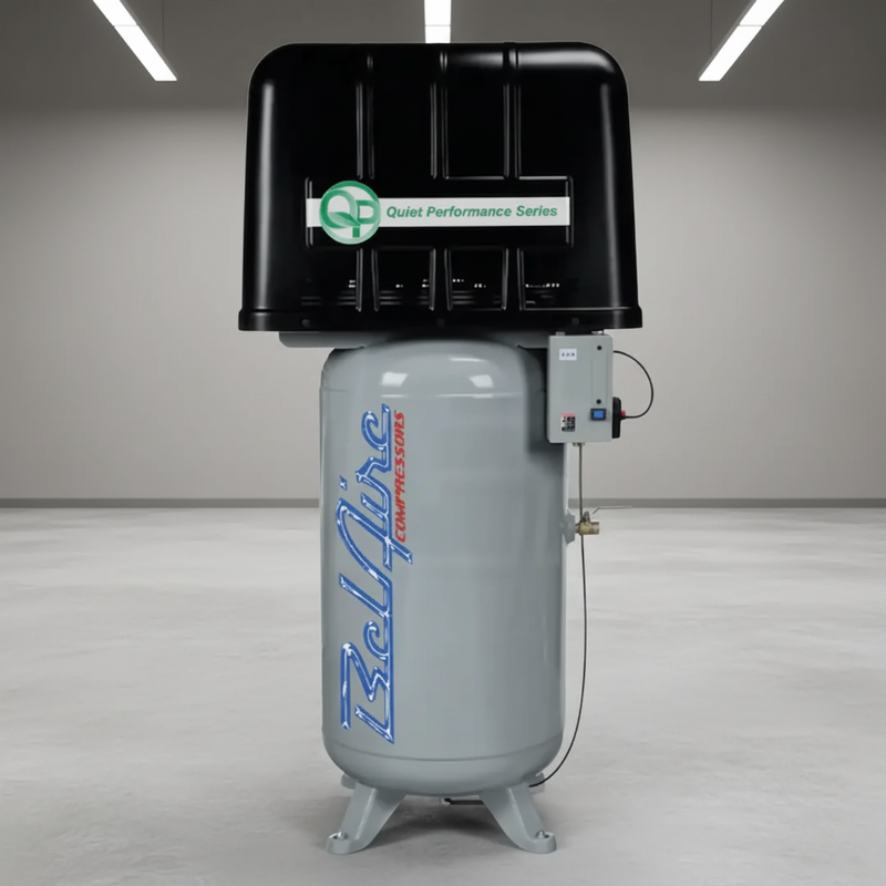 BelAire Air Compressor QP318VE 5 HP 80 Gallon Two Stage Quiet 208-230V 1 Phase