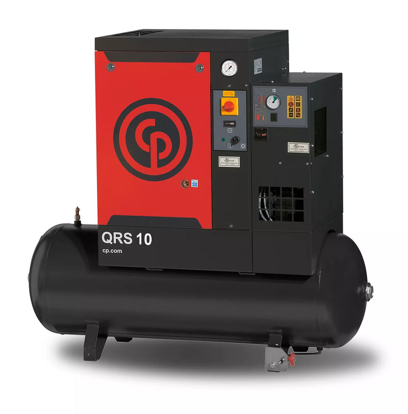 Chicago Pneumatic Air Compressor QRS10 150 BM 10 HP Rotary Screw 150 PSI