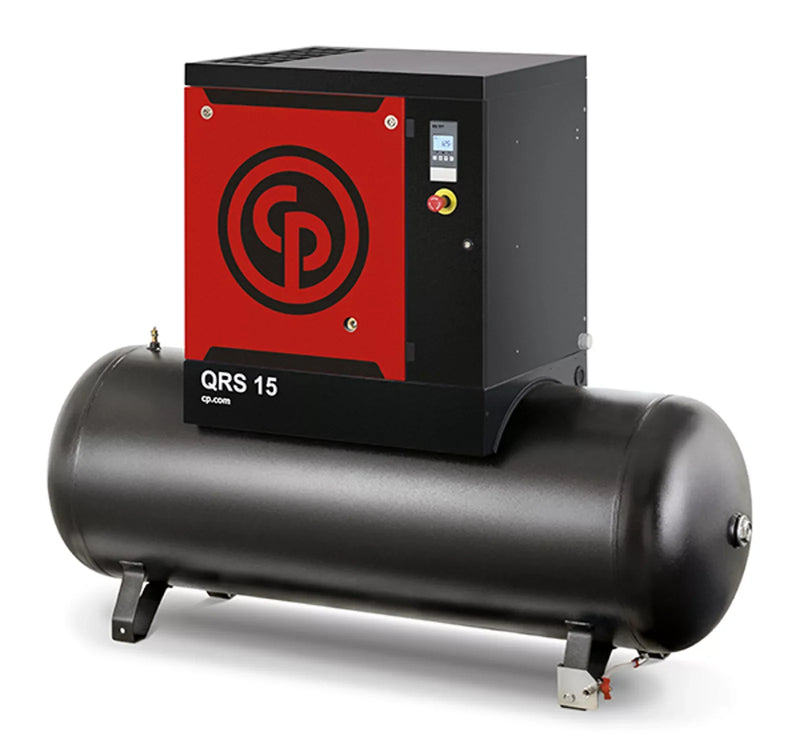 Chicago Pneumatic Air Compressor QRS15 HP TM 15 HP Rotary Screw 132 Gallon