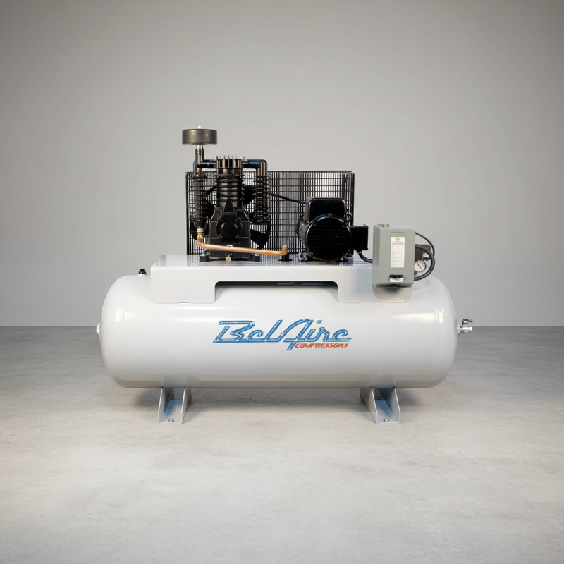 BelAire Air Compressor 318HL 7.5 HP 80 Gallon Two Stage 208-230V 1 Phase