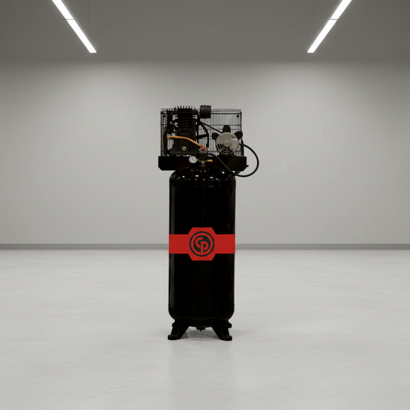 Chicago Pneumatic Air Compressor RCP-4961VNS 5 HP 60 Gallon Two Stage 230V 1 Phase
