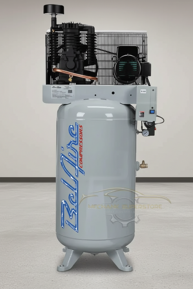 BelAire Air Compressor 338VL 7.5 HP 80 Gallon Two Stage 230V Three Phase