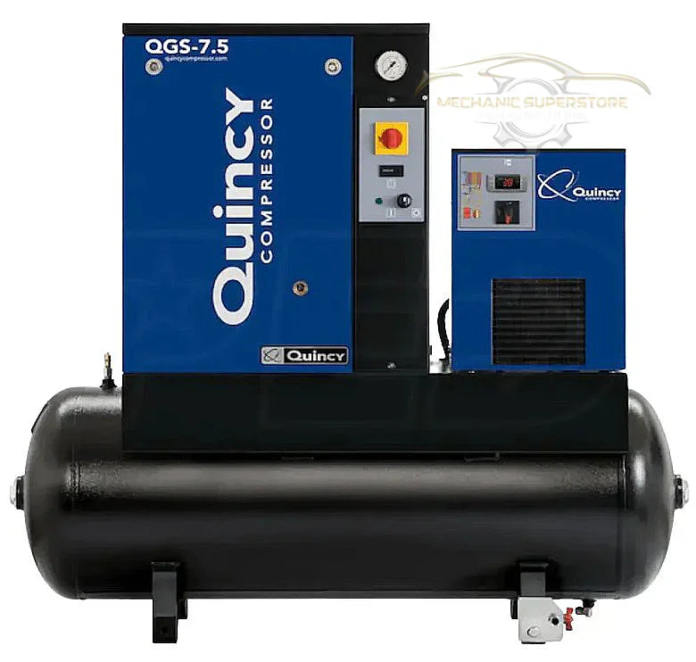 Quincy Air Compressor 7.5 HP Rotary Screw 230V 1 Phase