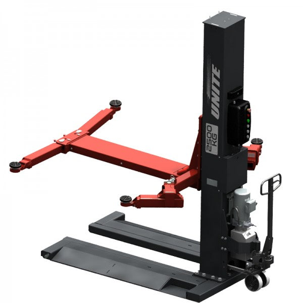 U-SP25E Portable Single Post Lift