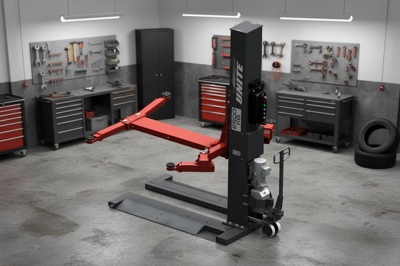 U-SP25E Portable Single Post Lift